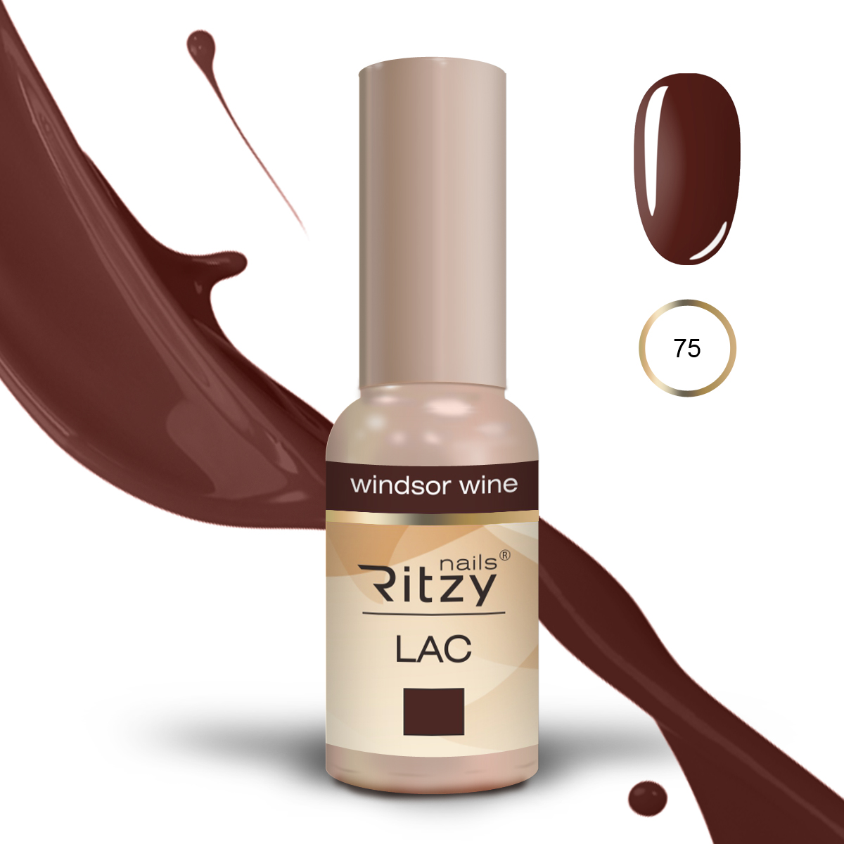 Ritzy Lac 75 Windsor Wine/gēla laka 9ml